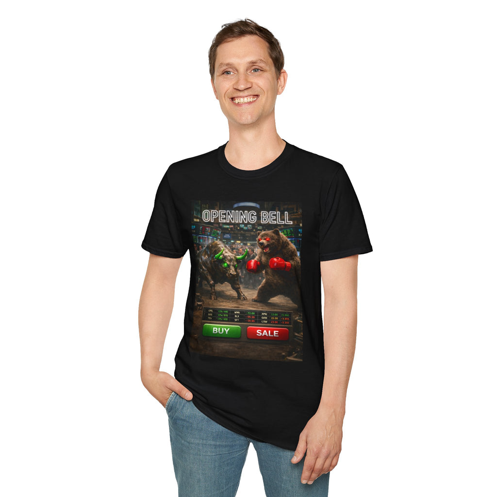 Stock Trader T-Shirt —Bull vs Bear Graphic Tee
