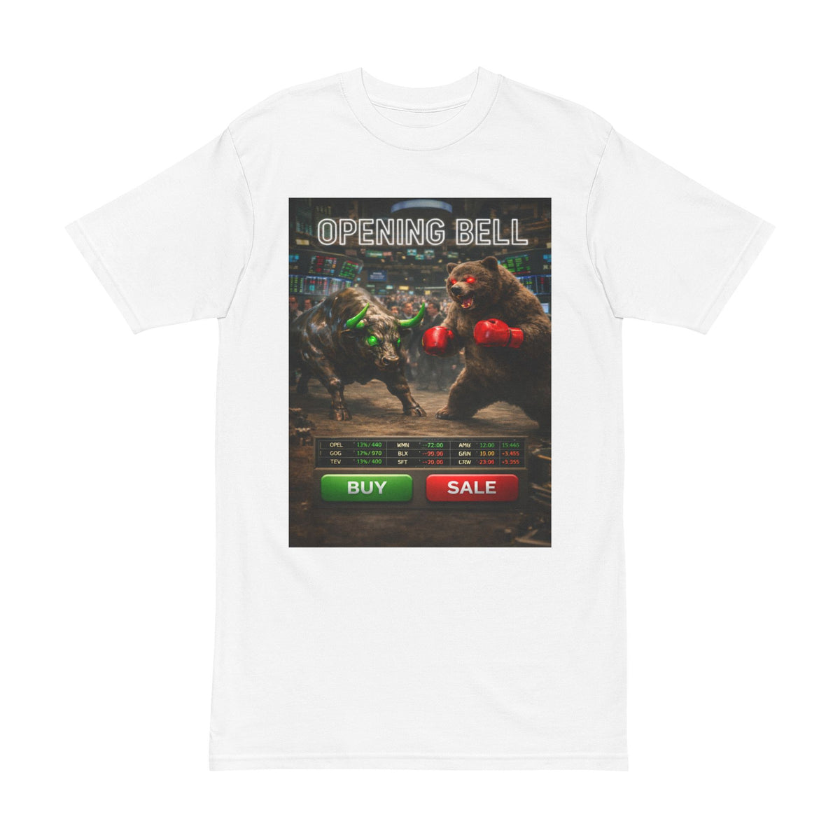 Stock Trader Tee — Bull vs Bear Graphic Tee