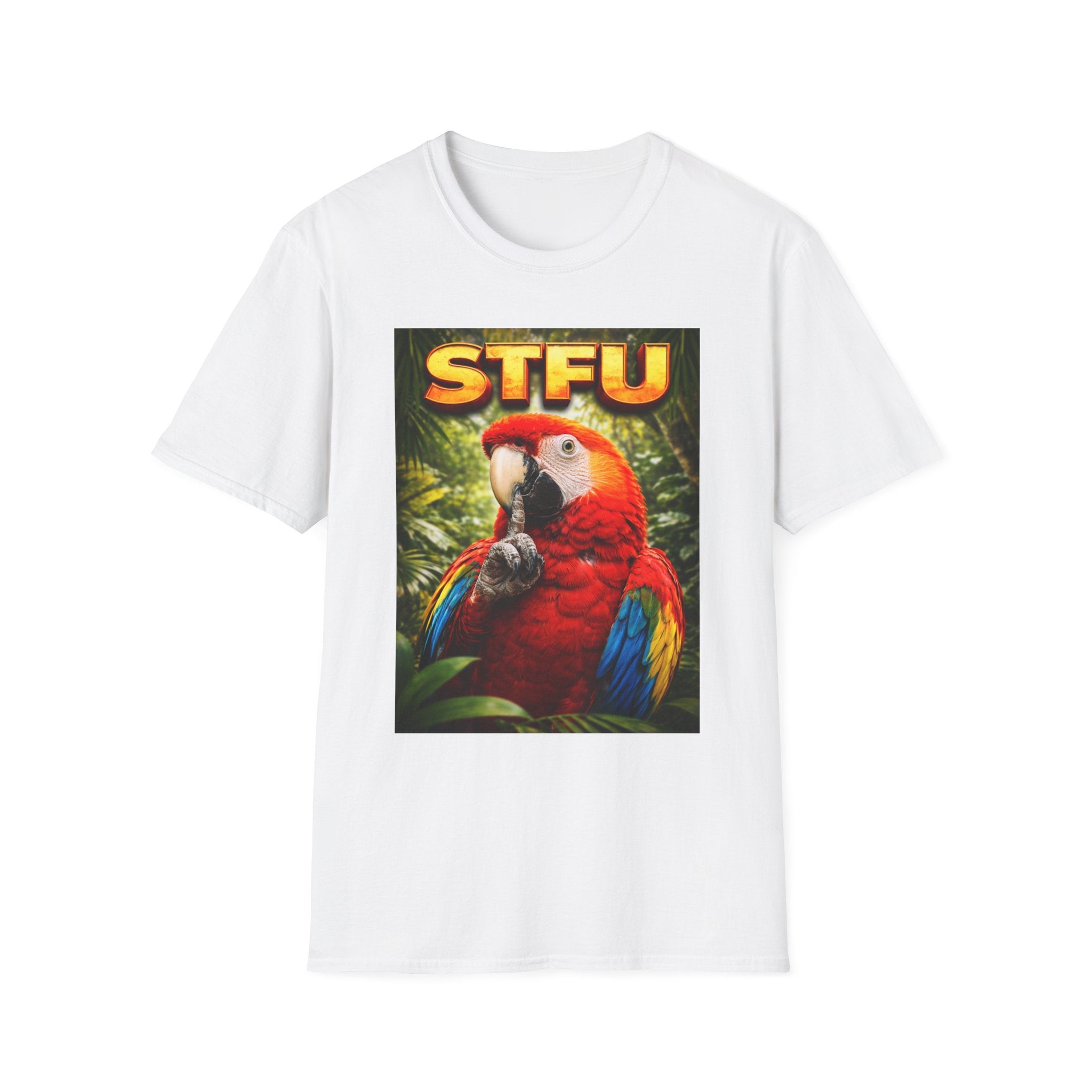 STFU Parrot T-Shirt — funny bird t-shirt