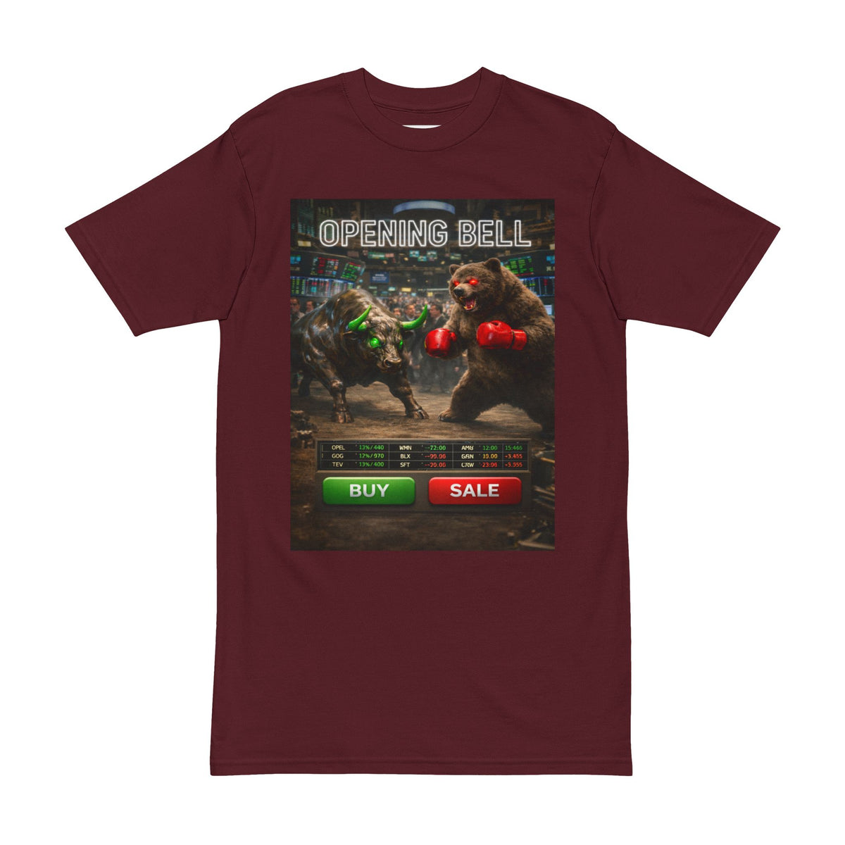Stock Trader Tee — Bull vs Bear Graphic Tee