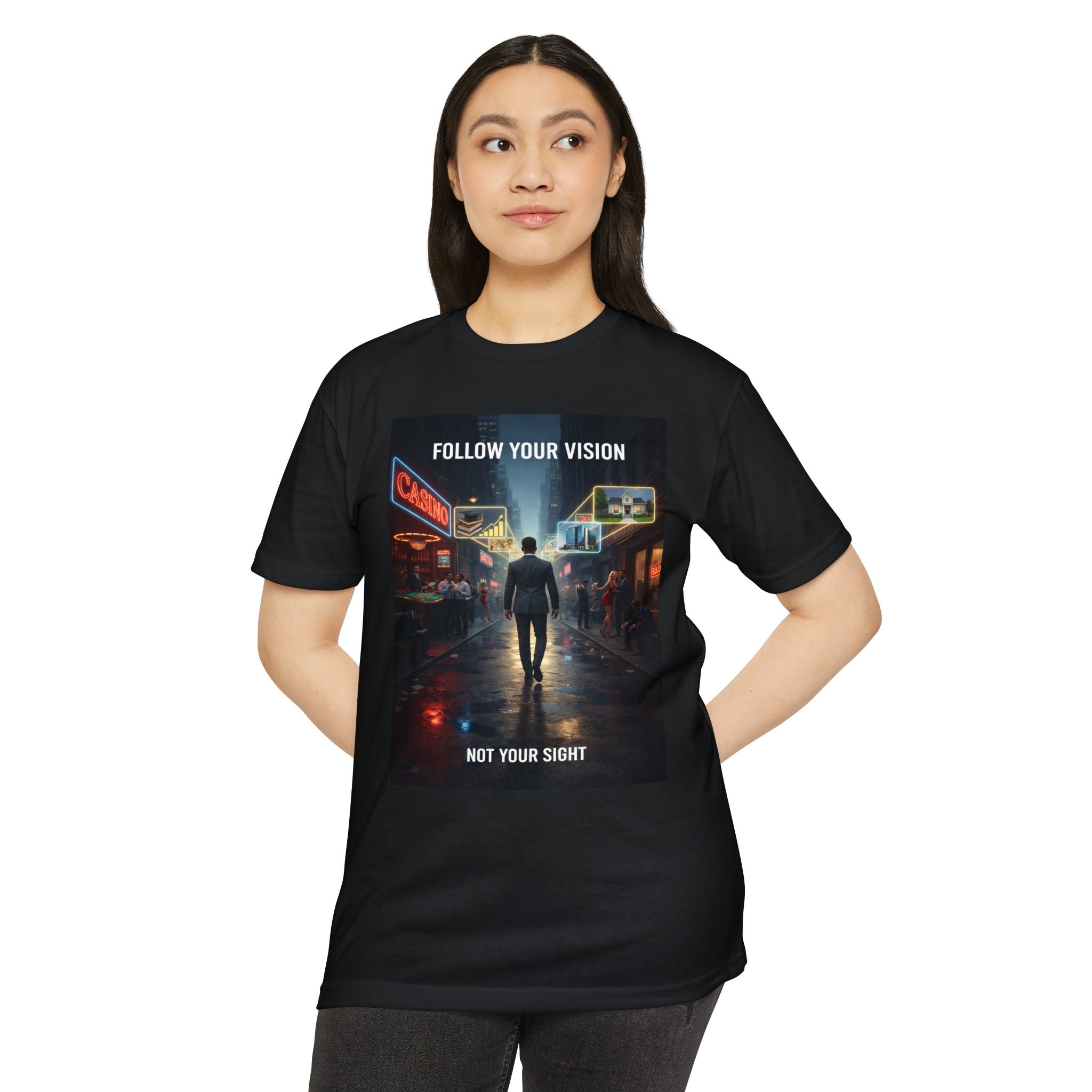 Follow Your Vision — Motivational Graphic Tee
