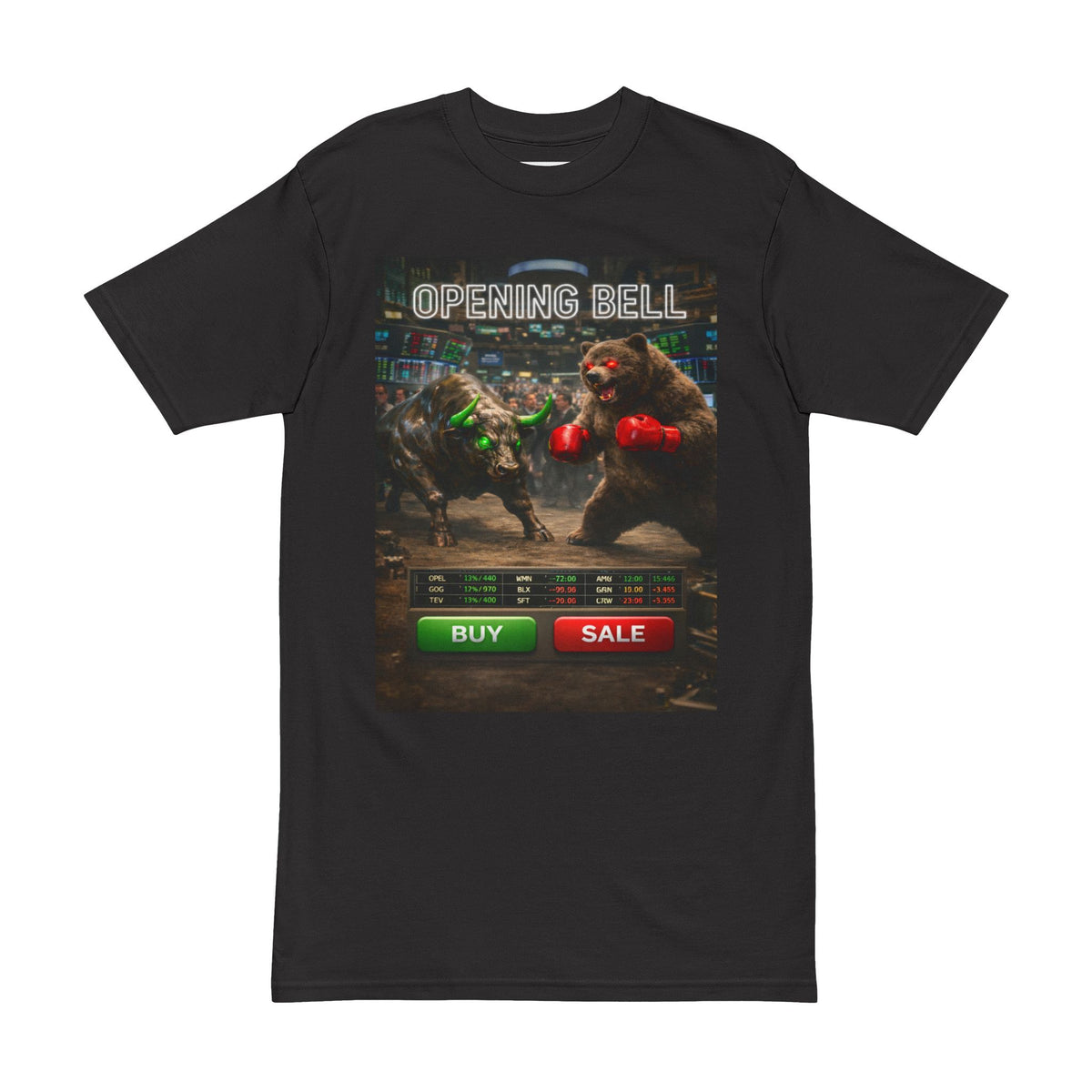 Stock Trader Tee — Bull vs Bear Graphic Tee