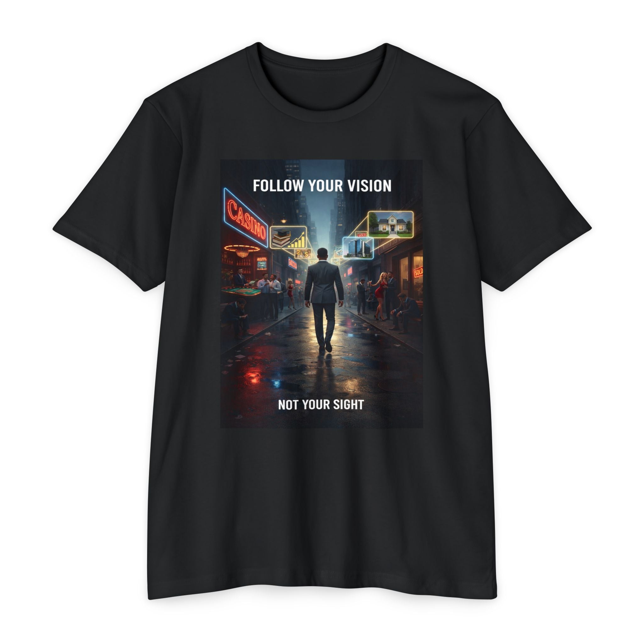Follow Your Vision — Motivational Graphic Tee