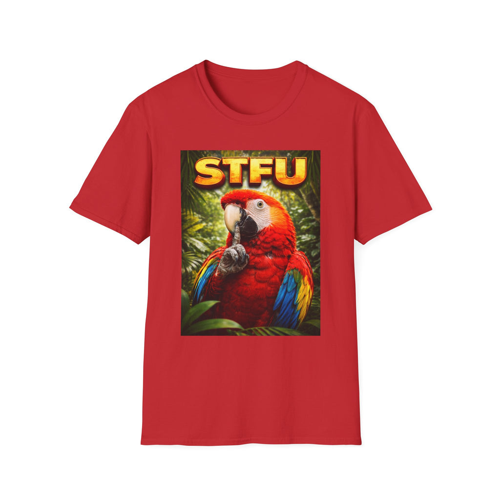 STFU Parrot T-Shirt — funny bird t-shirt