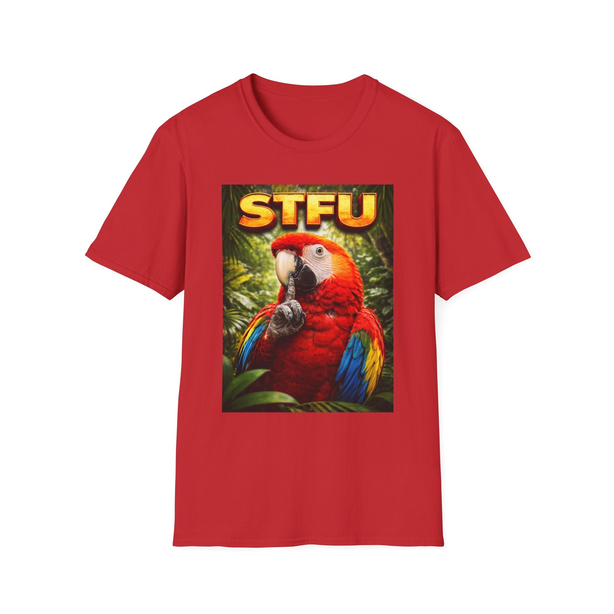 STFU Parrot T-Shirt — funny bird t-shirt
