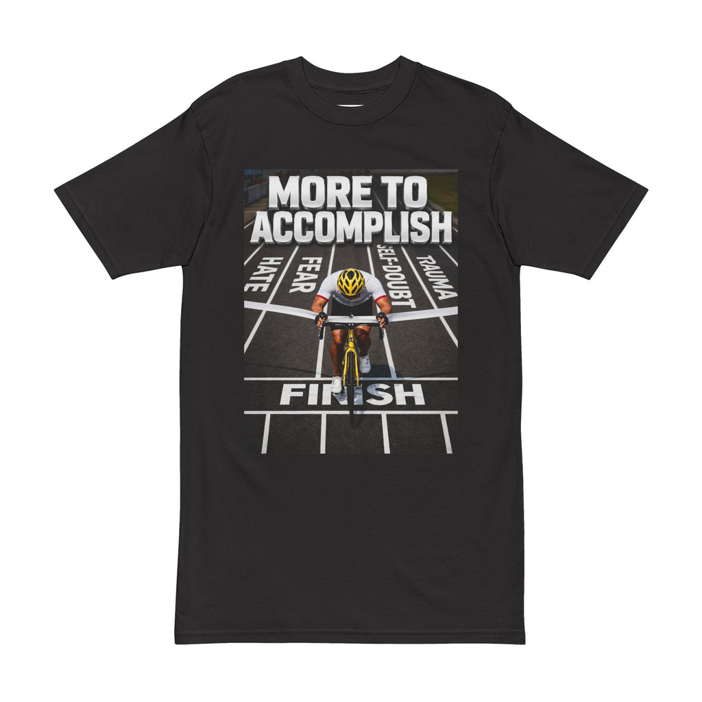 More to Accomplish Cycling Tee — Motivational Finish Line Tee