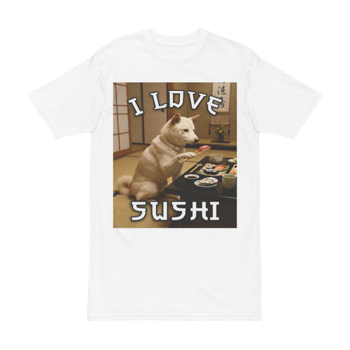 Dog Loves Sushi Tee - Dog Lover T-Shirt