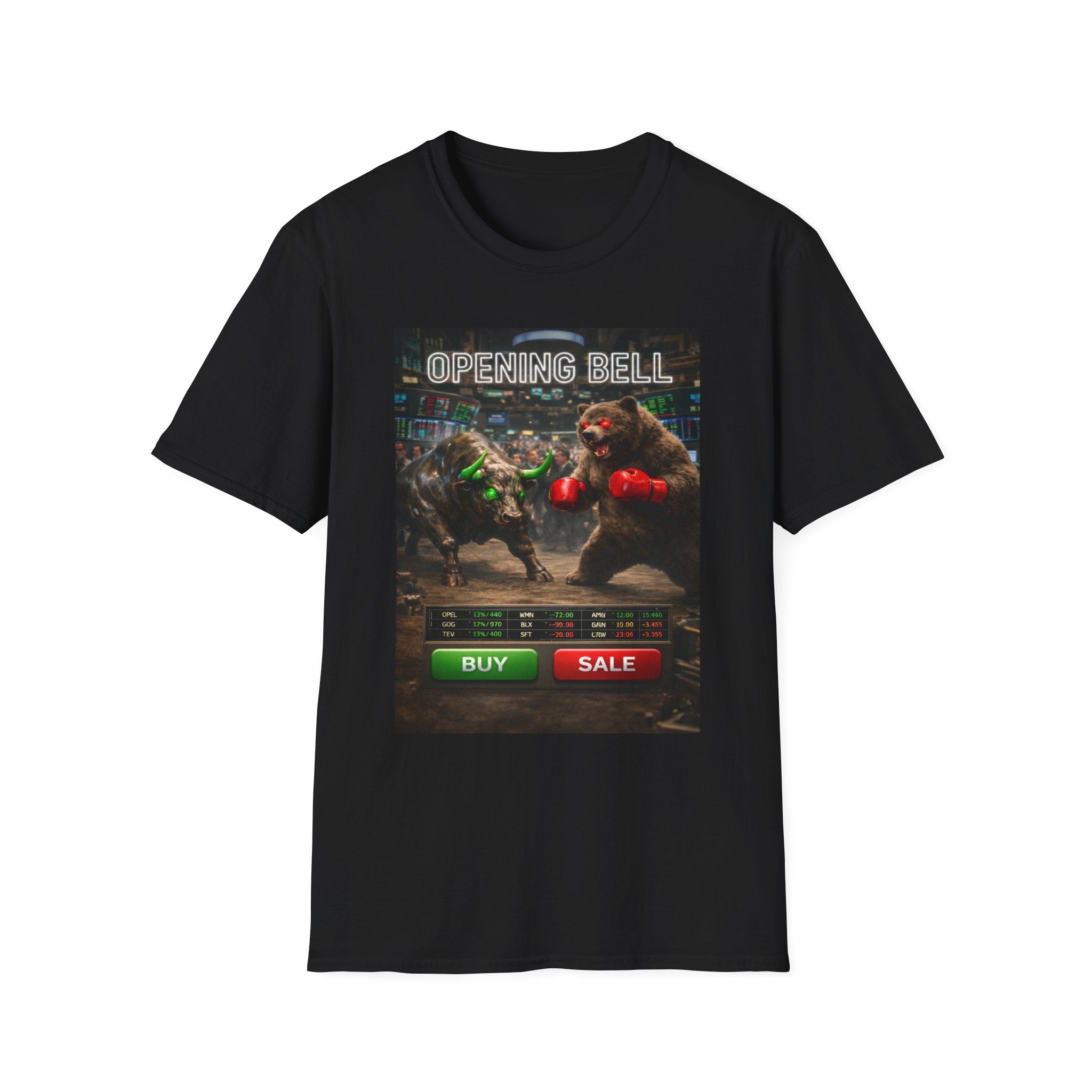 Stock Trader T-Shirt —Bull vs Bear Graphic Tee