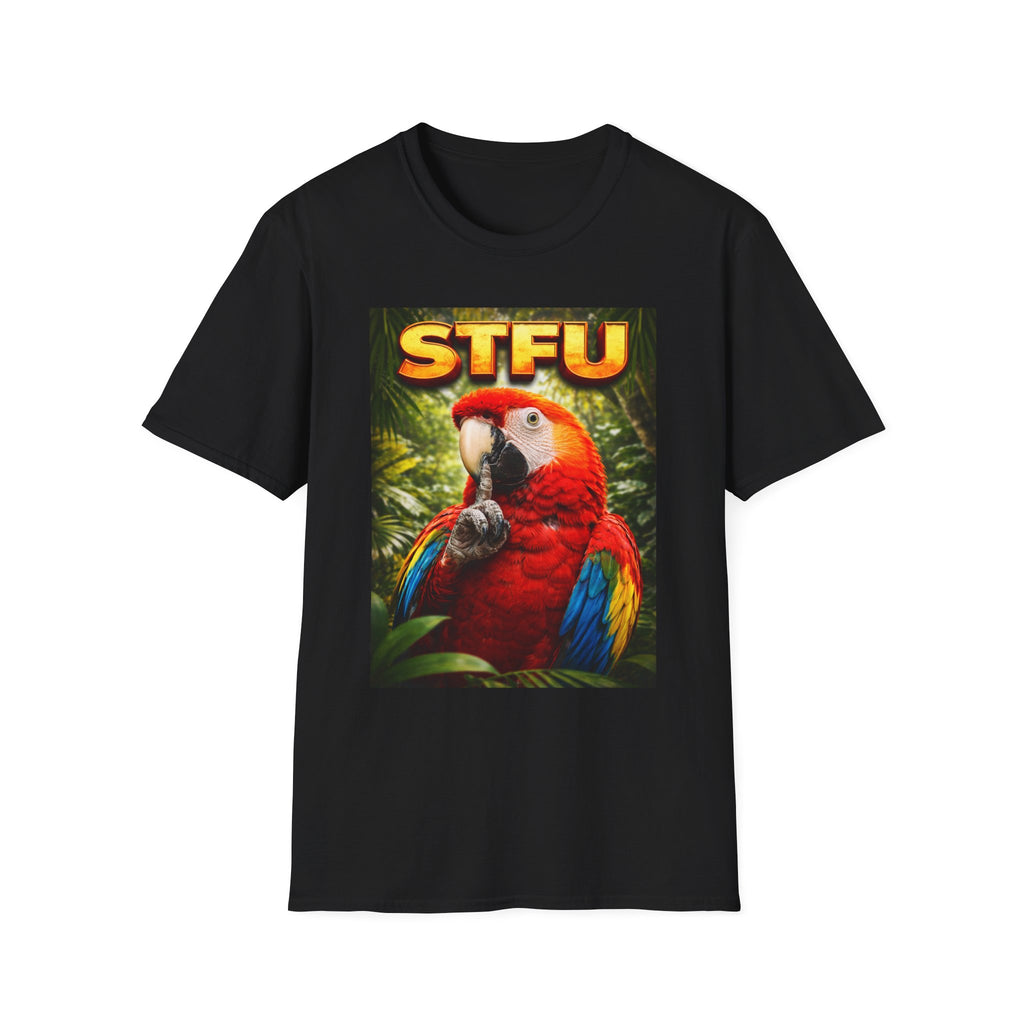 STFU Parrot T-Shirt — funny bird t-shirt