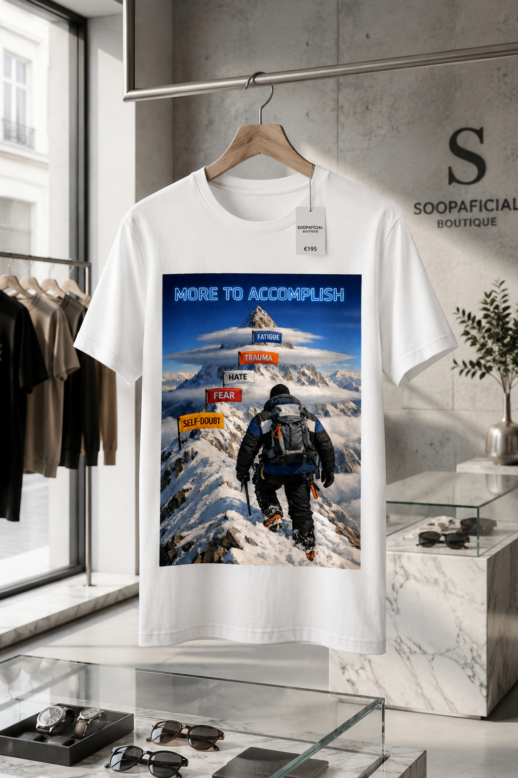 MORE TO ACCOMPLISH T-Shirt — Inspirational Hiker Design