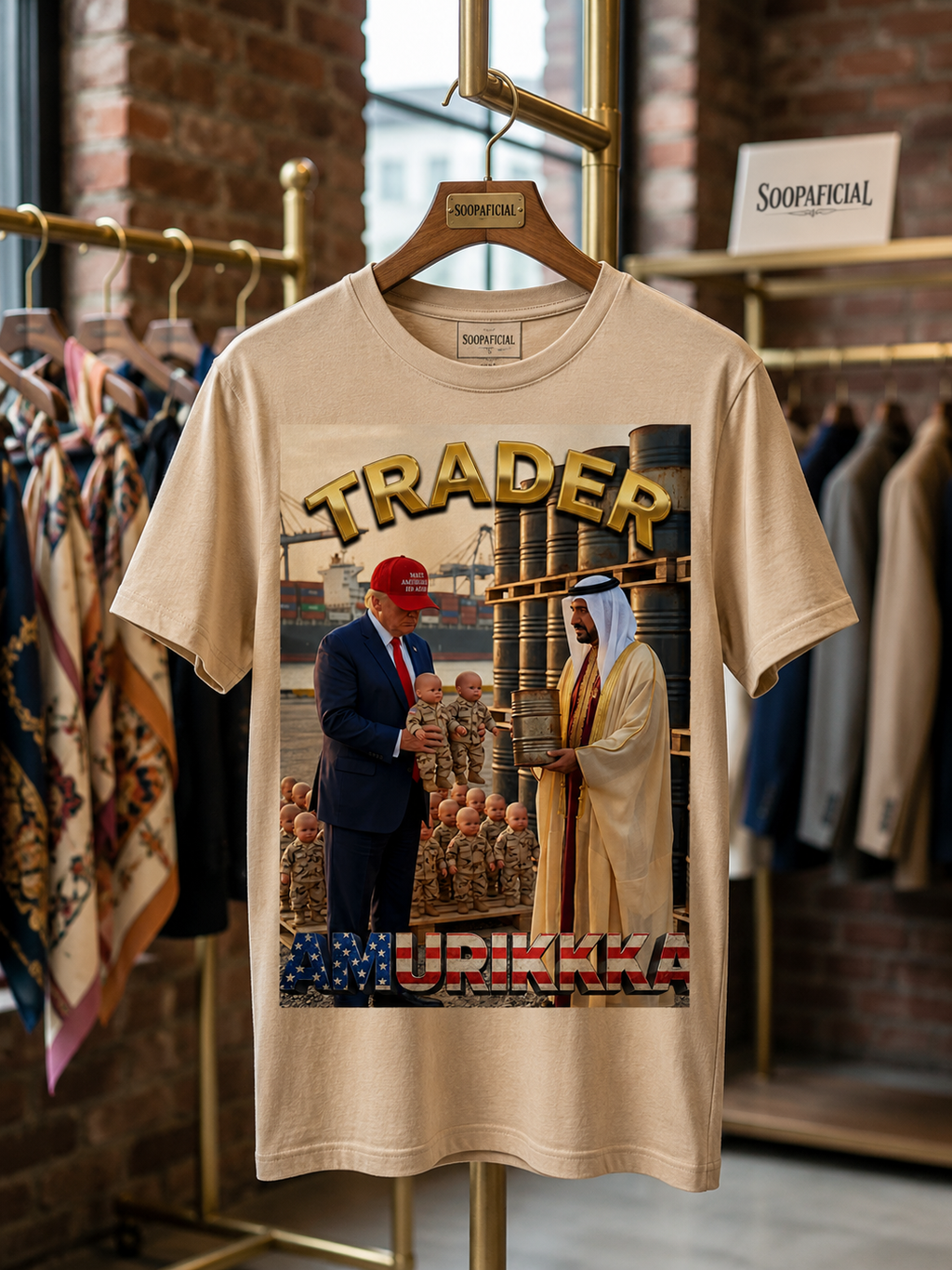The Trader — Political NO KINGS Tee