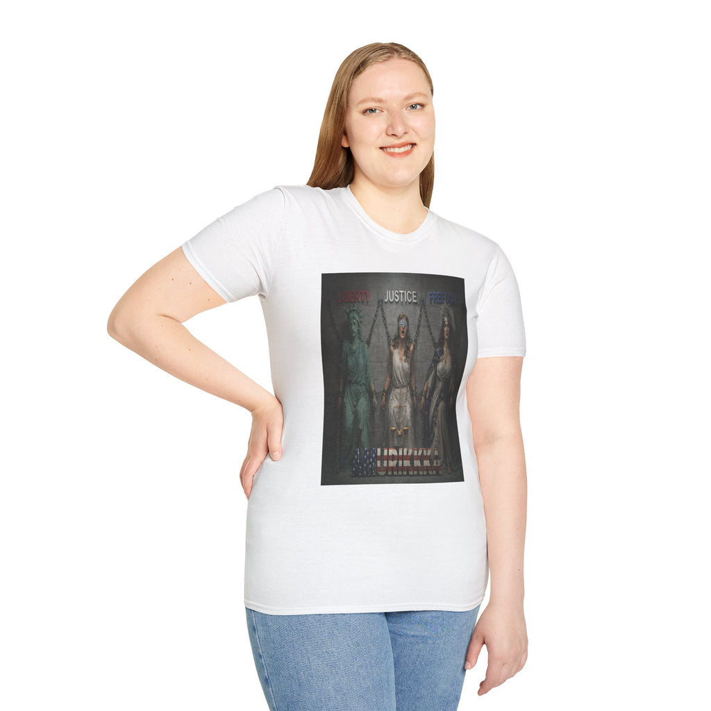 Justice Freedom Liberty T-Shirt — Save America