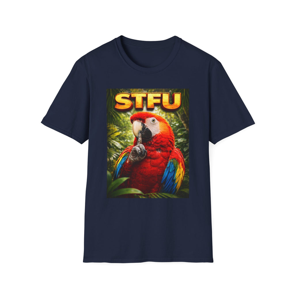 STFU Parrot T-Shirt — funny bird t-shirt