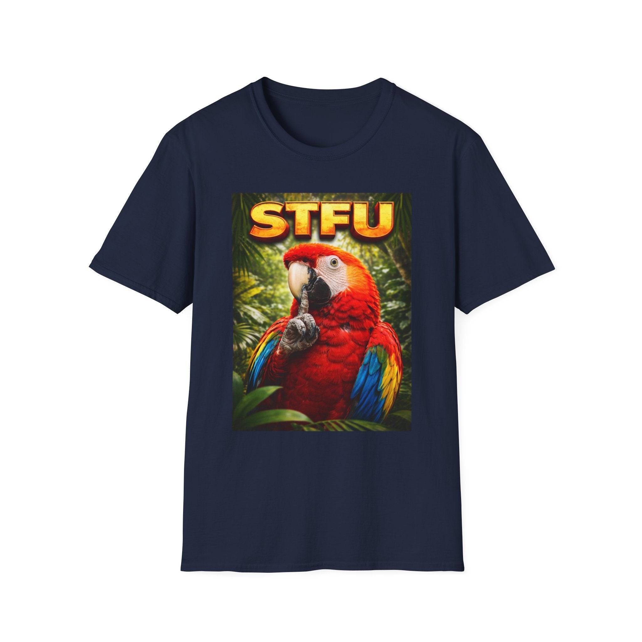 STFU Parrot T-Shirt — funny bird t-shirt