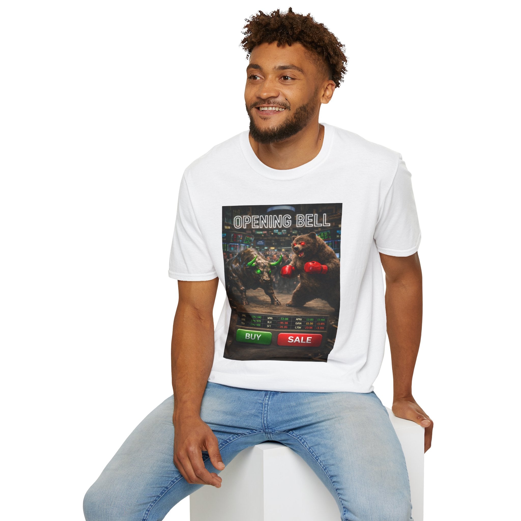 Stock Trader T-Shirt —Bull vs Bear Graphic Tee