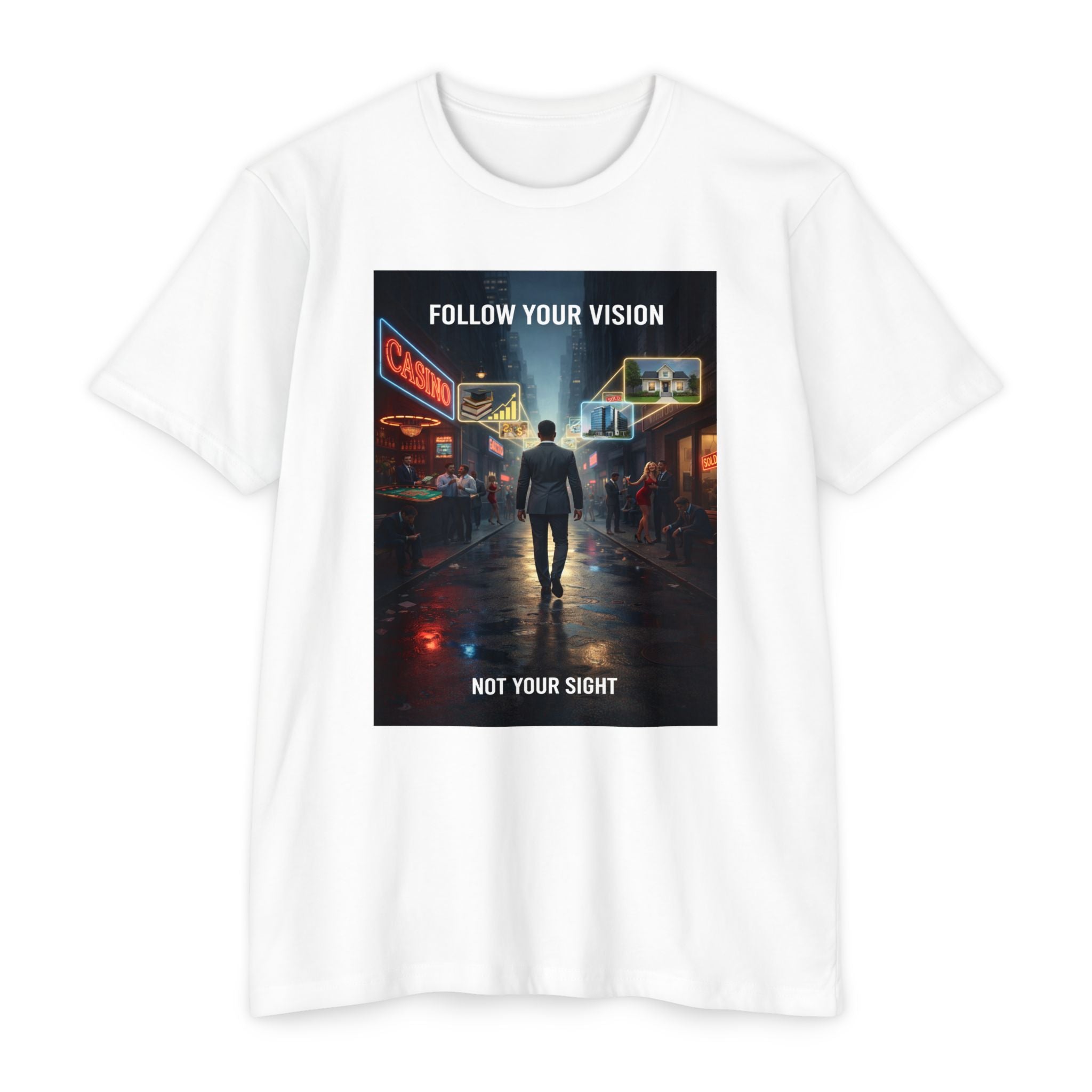 Follow Your Vision — Motivational Graphic Tee