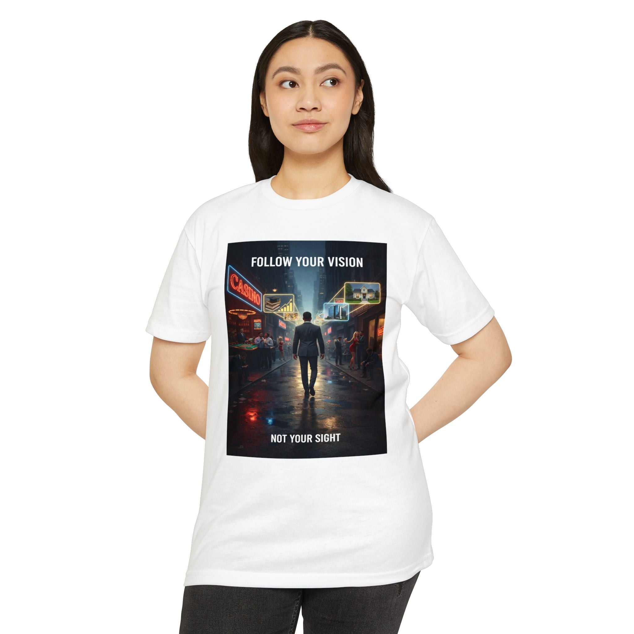 Follow Your Vision — Motivational Graphic Tee