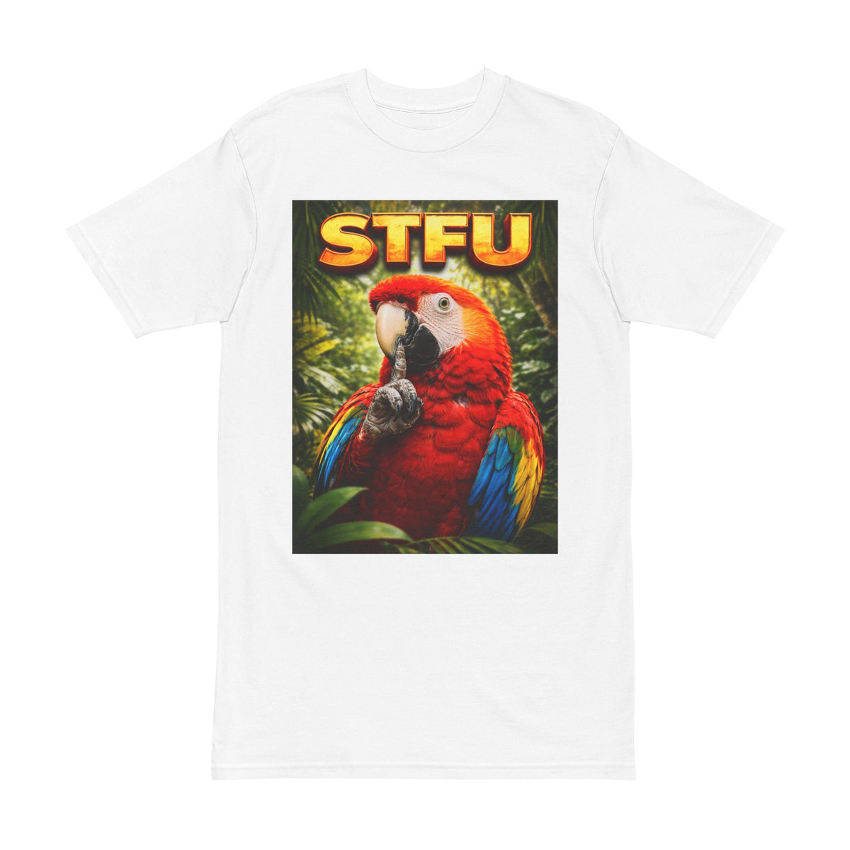 STFU Parrot T-Shirt — funny bird t-shirt