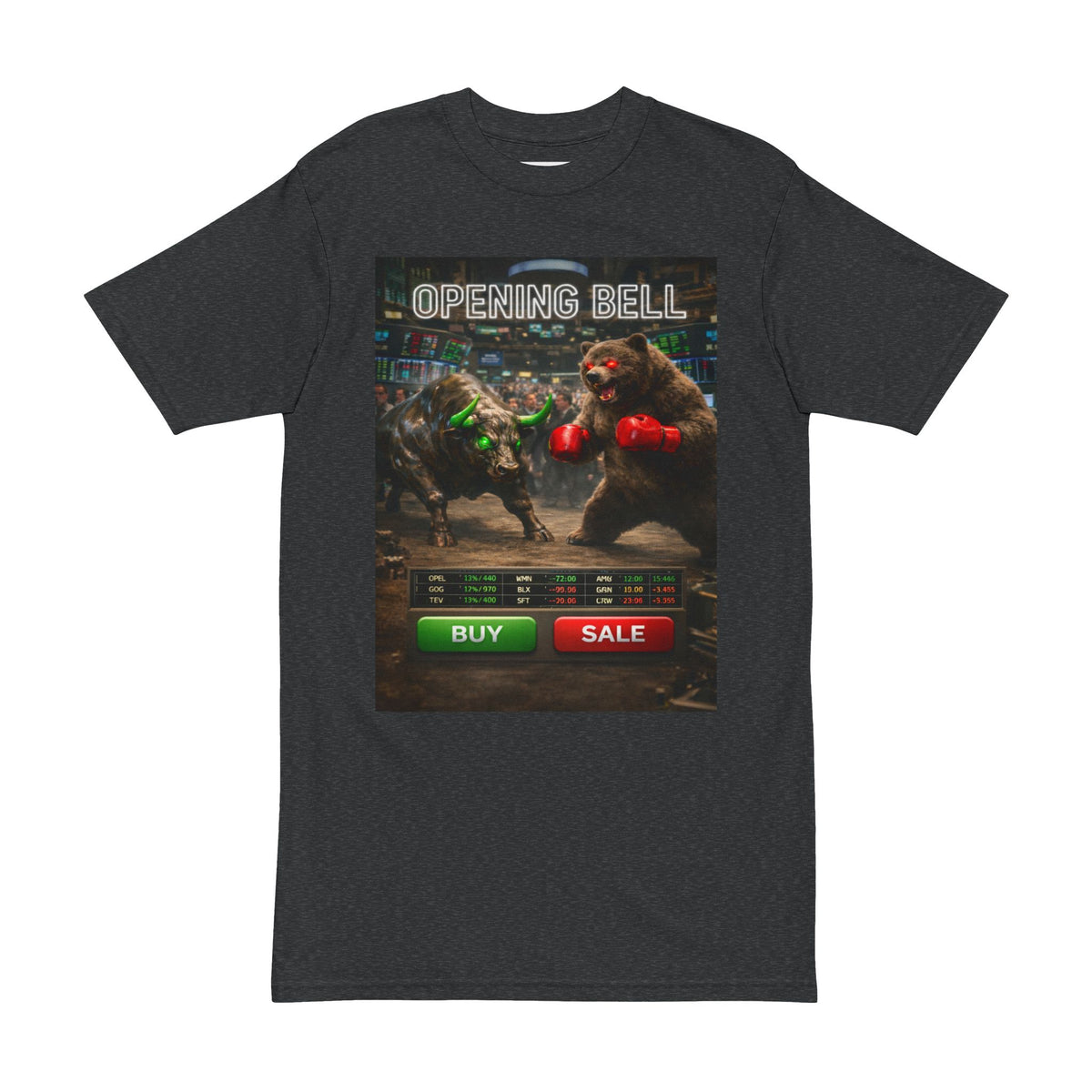 Stock Trader Tee — Bull vs Bear Graphic Tee