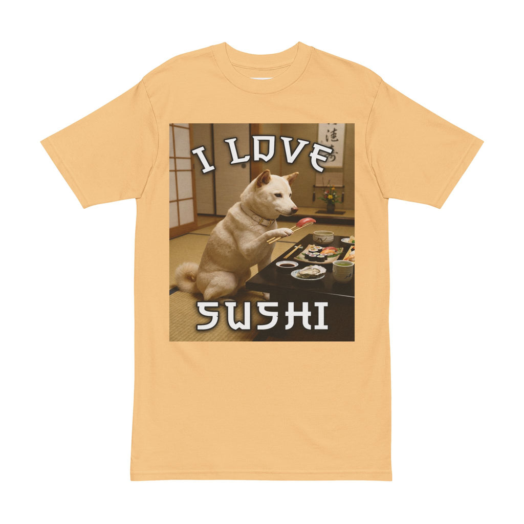 Dog Loves Sushi Tee - Dog Lover T-Shirt