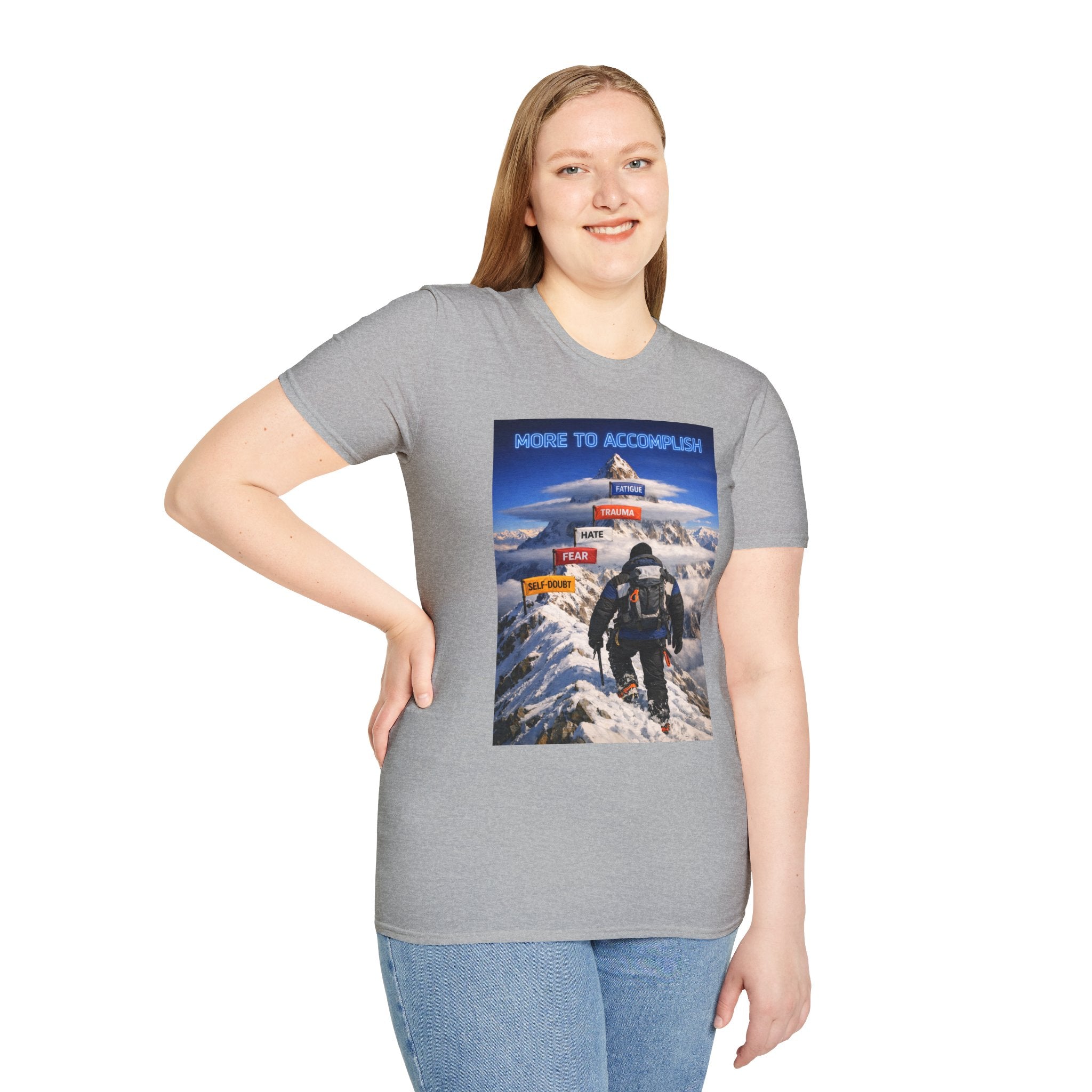 MORE TO ACCOMPLISH T-Shirt — Inspirational Hiker Design